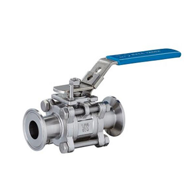 Three-piece all-inclusive quick-fit ball valve interface clamp
