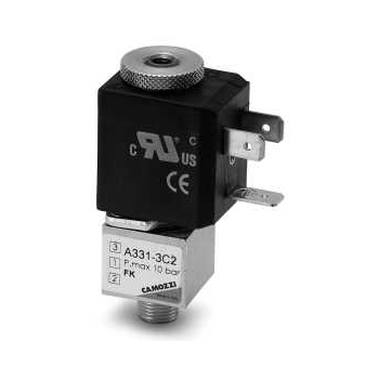 Model A33... two-position three-way solenoid valve Camozzi