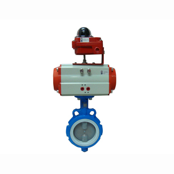 German SED Pneumatic Lining Fluoride Butterfly Valve (Special for Steel Works)