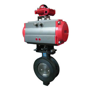 German SED Pneumatic Double Eccentric Butterfly Valve