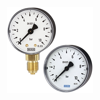 Wika 威卡111.10, 111.12 Bourdon tube pressure gauge, copper alloy