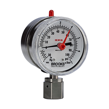 Mechanical pressure gauge regulator switch sensor Brooks