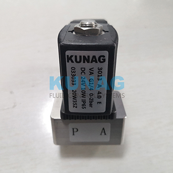 Gas liquid control two way stainless steel solenoid valve G1 / 4 interface 2 points