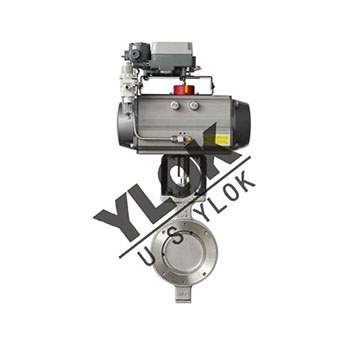 Imported pneumatic regulating ball valve YLOK