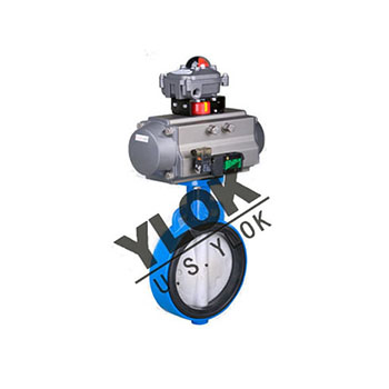 Imported rubber-lined regulating butterfly valve YLOK