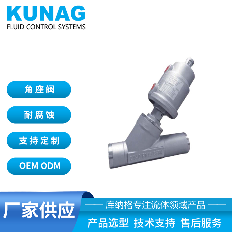 1031-B2 type pneumatic angle seat valve (welded interface + stainless steel actuator)