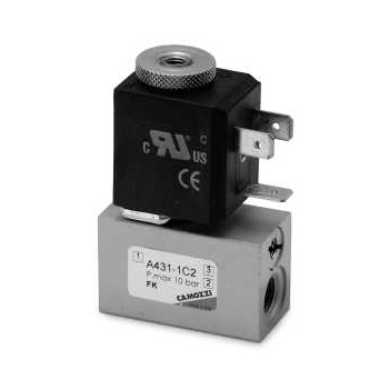 Model A43 two-position three-way solenoid valve (with fast exhaust valve)