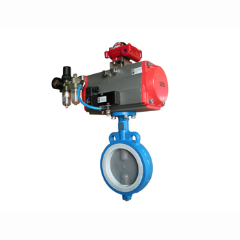 German SED Pneumatic Lining Fluoride Butterfly Valve