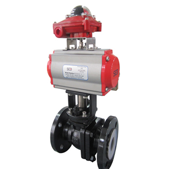 German SED Pneumatic Lining Fluorine Ball Valve