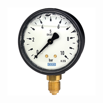 Wika Weika 113.13 Bourdon tube pressure gauge, copper alloy