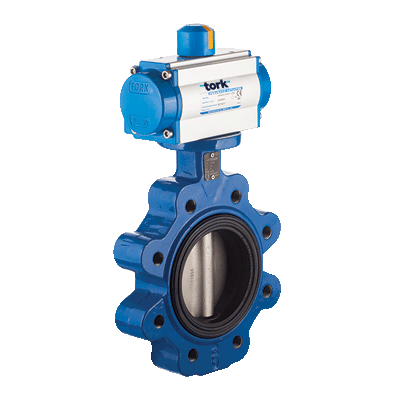 SMS-TORK Turkey TORK-PAV 801 PNEUMATIC ACTUATED LUG TYPE BUTTERFLY VALVES