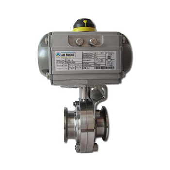 AT Sanitary Pneumatic Butterfly Valve AIRTORQUE Italian Actuator