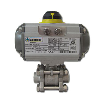 AT pneumatic welding ball valve AIRTORQUE Italian actuator