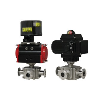 Series WE33 3-Way Tri-Clamp Stainless Steel Ball Valve dwyer 德威尔