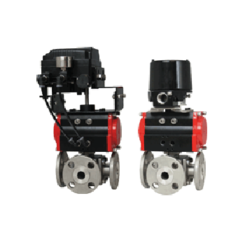 Series WE34 3-Way Flanged Stainless Steel Ball Valve dwyer 德威尔