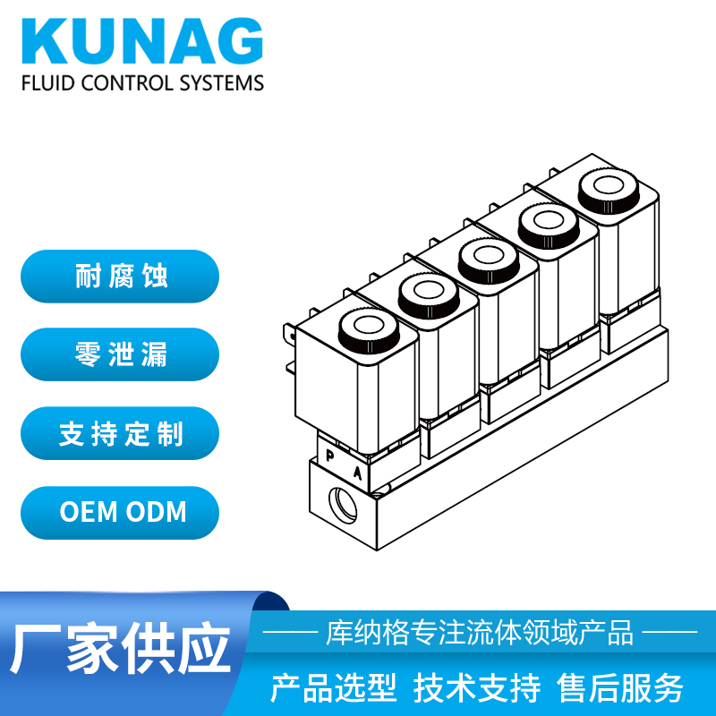 4001-B5型 集成阀组5个电磁阀5进1出 1进5出