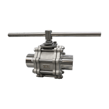 Manual Ball Valve Threaded Port Size DN50 to DN150 Three-Clap Valve 48X Series ASME BPE